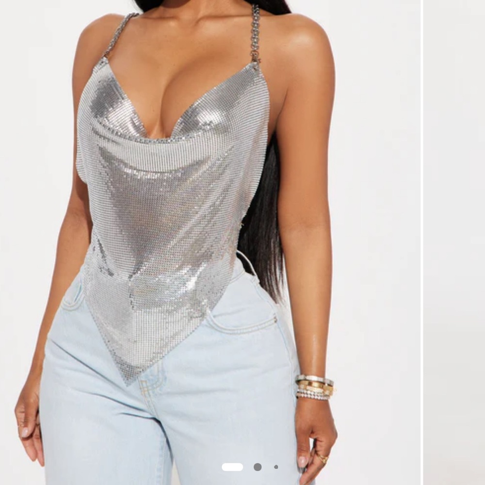 Silver Chainmail Top
